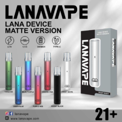 LANA一代電子菸主機 - 多配色，通用一代煙彈，持久電力，安全電子菸選擇，台灣現貨 711到付