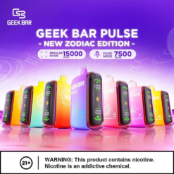 Geek Bar Pulse 15000 一次性電子煙｜全屏顯示+雙核技術，15,000口超長續航｜16ml大容量煙油 | 台灣現貨 7-11到付
