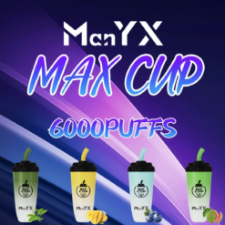 ManYX MAX CUP 6000 Puffs｜蠻夷熊奶茶杯6000口霧化彈・IPX4防水・14種手搖風味·7-11超商取貨