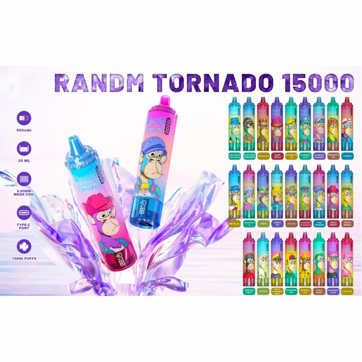 RandM Tornado 15000 Puffs