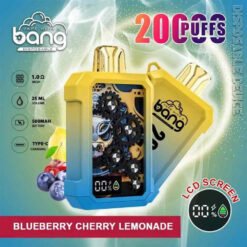 Bang Wheel 20000 Puffs 一次性電子煙 - 超長續航、LCD 屏幕顯示、Type-C 快充【高口感霧化體驗推薦】